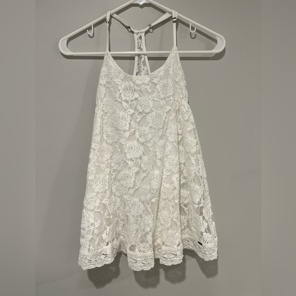 Abercrombie kids white lace tank